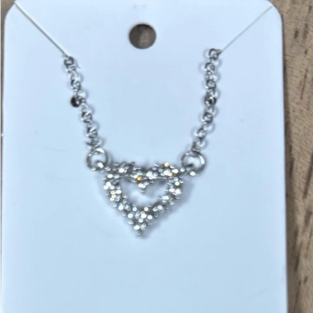 Elegant Silver Heart Necklace